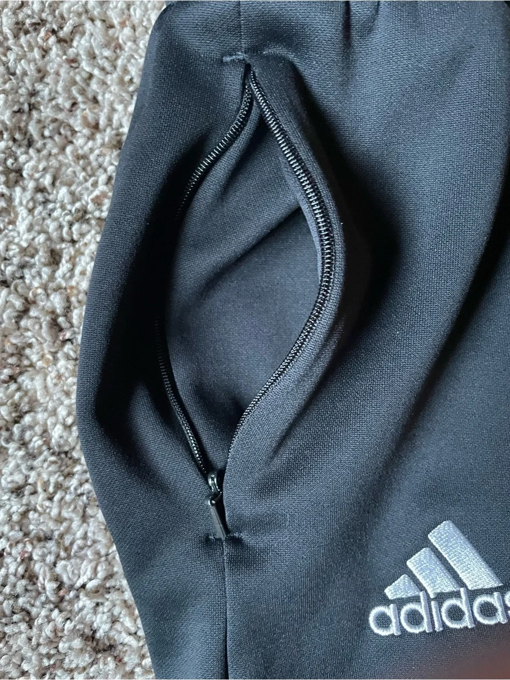 Adidas Climawarm Wisconsin Badger Polyester Jogger Pants